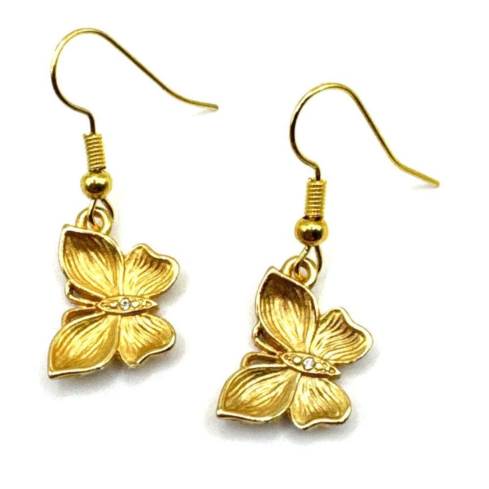 Brighton Everbloom Flutter Butterfly Small Gold Custom Dangle Earrings